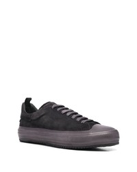 schwarze Wildleder niedrige Sneakers von Officine Creative