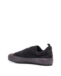 schwarze Wildleder niedrige Sneakers von Officine Creative