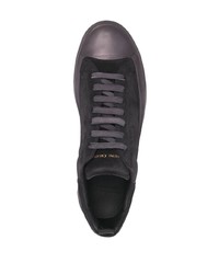 schwarze Wildleder niedrige Sneakers von Officine Creative