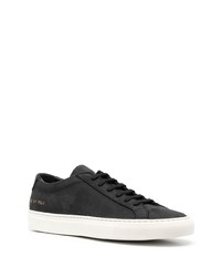 schwarze Wildleder niedrige Sneakers von Common Projects