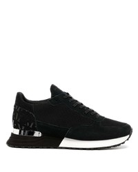 schwarze Wildleder niedrige Sneakers von Mallet