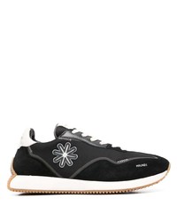 schwarze Wildleder niedrige Sneakers von Manuel Ritz