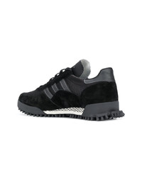 schwarze Wildleder niedrige Sneakers von adidas