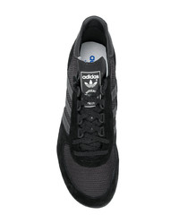 schwarze Wildleder niedrige Sneakers von adidas