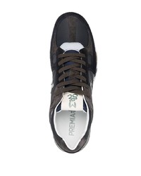 schwarze Wildleder niedrige Sneakers von Premiata