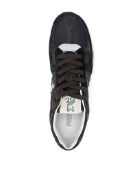 schwarze Wildleder niedrige Sneakers von Premiata