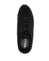 schwarze Wildleder niedrige Sneakers von Mallet