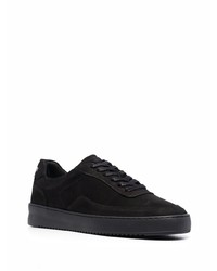 schwarze Wildleder niedrige Sneakers von Filling Pieces