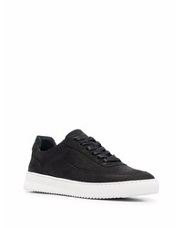 schwarze Wildleder niedrige Sneakers von Filling Pieces