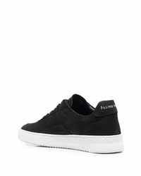 schwarze Wildleder niedrige Sneakers von Filling Pieces