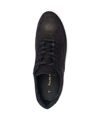 schwarze Wildleder niedrige Sneakers von Filling Pieces