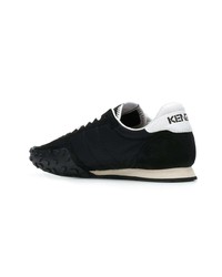 schwarze Wildleder niedrige Sneakers von Kenzo