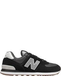 schwarze Wildleder niedrige Sneakers von New Balance