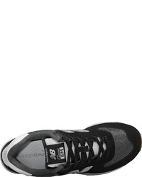 schwarze Wildleder niedrige Sneakers von New Balance