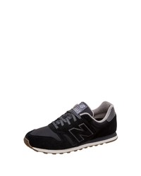 schwarze Wildleder niedrige Sneakers von New Balance