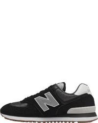 schwarze Wildleder niedrige Sneakers von New Balance