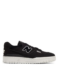 schwarze Wildleder niedrige Sneakers von New Balance