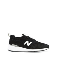 schwarze Wildleder niedrige Sneakers von New Balance