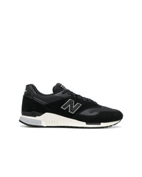 schwarze Wildleder niedrige Sneakers von New Balance