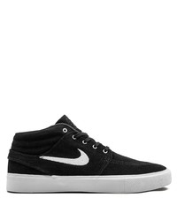 schwarze Wildleder niedrige Sneakers von Nike