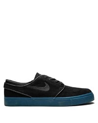 schwarze Wildleder niedrige Sneakers von Nike