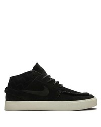 schwarze Wildleder niedrige Sneakers von Nike