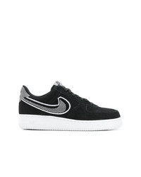 schwarze Wildleder niedrige Sneakers von Nike