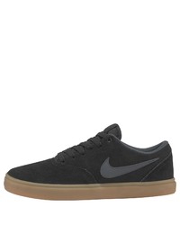 schwarze Wildleder niedrige Sneakers von Nike SB