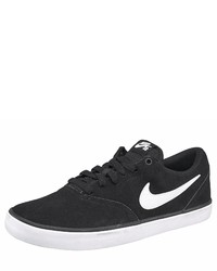 schwarze Wildleder niedrige Sneakers von Nike SB