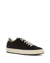 schwarze Wildleder niedrige Sneakers von Common Projects