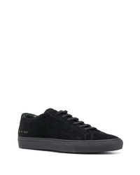 schwarze Wildleder niedrige Sneakers von Common Projects