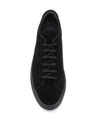 schwarze Wildleder niedrige Sneakers von Common Projects