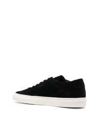 schwarze Wildleder niedrige Sneakers von Common Projects