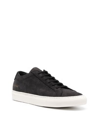 schwarze Wildleder niedrige Sneakers von Common Projects