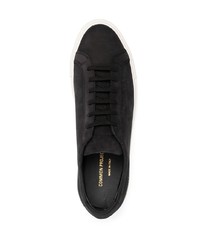 schwarze Wildleder niedrige Sneakers von Common Projects