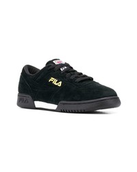 schwarze Wildleder niedrige Sneakers von Fila