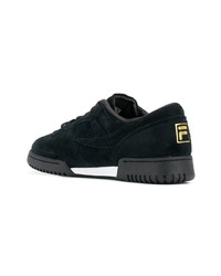 schwarze Wildleder niedrige Sneakers von Fila