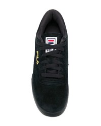 schwarze Wildleder niedrige Sneakers von Fila