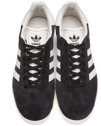 schwarze Wildleder niedrige Sneakers von adidas