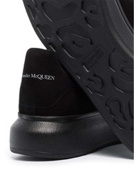 schwarze Wildleder niedrige Sneakers von Alexander McQueen