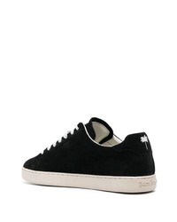 schwarze Wildleder niedrige Sneakers von Palm Angels