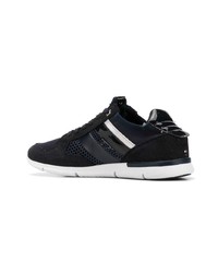 schwarze Wildleder niedrige Sneakers von Tommy Hilfiger