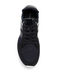 schwarze Wildleder niedrige Sneakers von Tommy Hilfiger