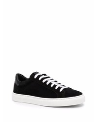 schwarze Wildleder niedrige Sneakers von Hide&Jack