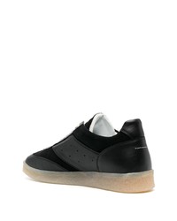 schwarze Wildleder niedrige Sneakers von MM6 MAISON MARGIELA