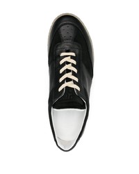 schwarze Wildleder niedrige Sneakers von MM6 MAISON MARGIELA