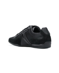 schwarze Wildleder niedrige Sneakers von BOSS HUGO BOSS