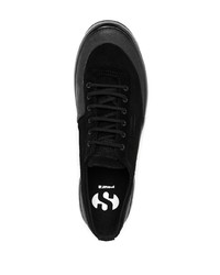 schwarze Wildleder niedrige Sneakers von Superga