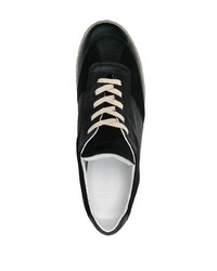 schwarze Wildleder niedrige Sneakers von MM6 MAISON MARGIELA