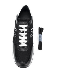 schwarze Wildleder niedrige Sneakers von Hogan